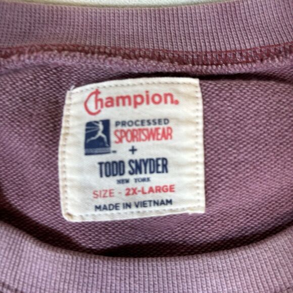 Champion x Todd Snyder Shirt Mens Short Sleeve Heavy Thick Fleece Size 2XL - Picture 3 of 13